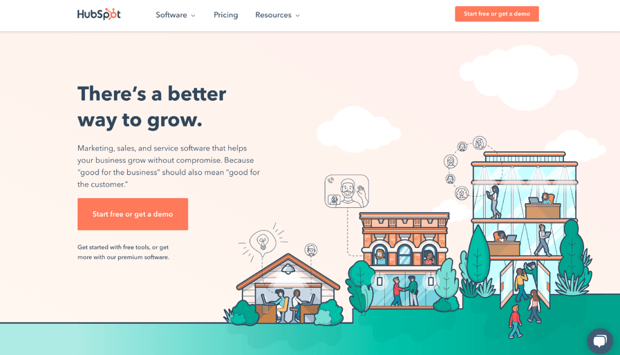 hubspot home page